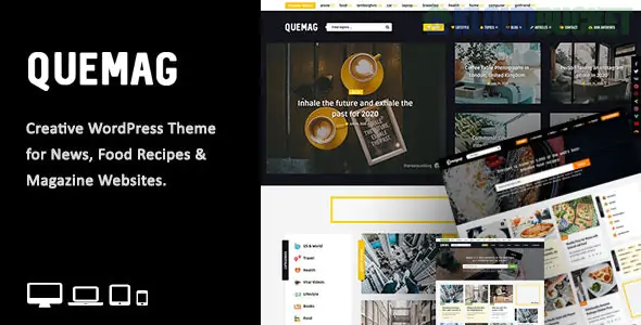 Quemag – Creative WordPress Theme for Bloggers 1.6
