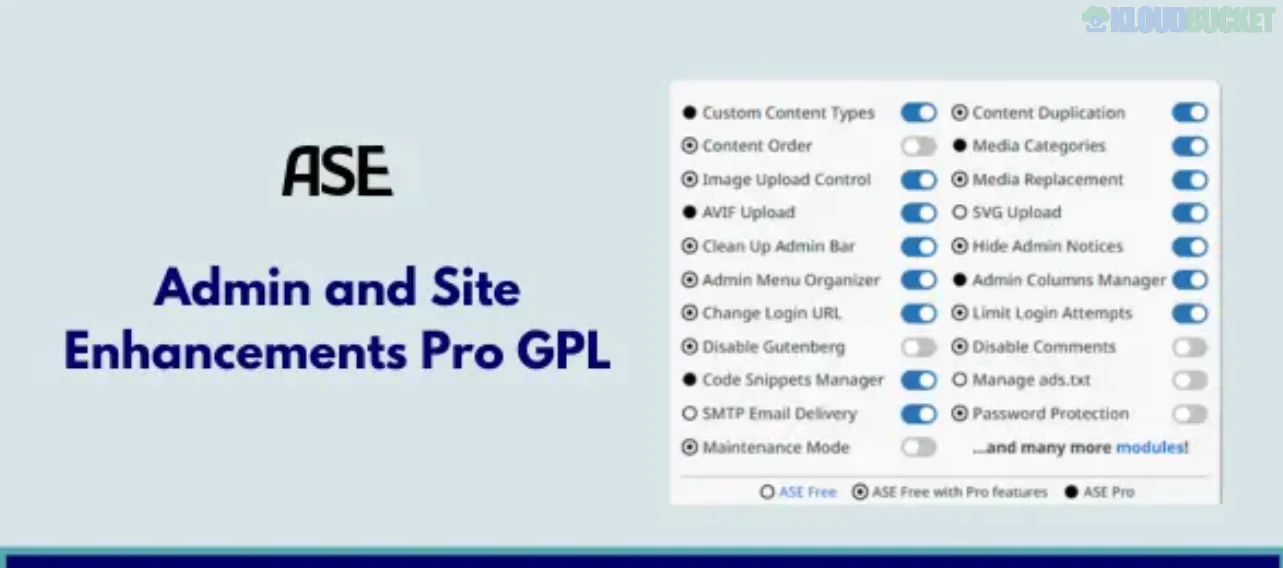 Admin and Site Enhancements Pro | ASE Pro 7.8.2