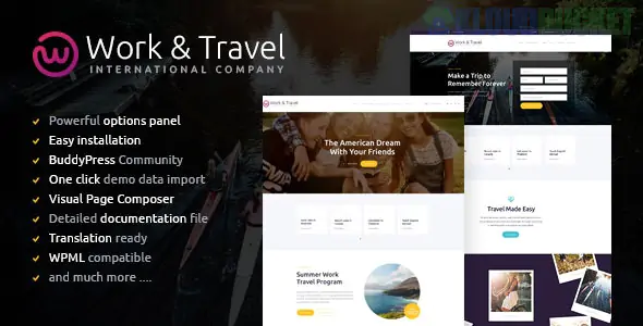 Work & Travel - Company & Youth Programs WordPress Theme 1.2