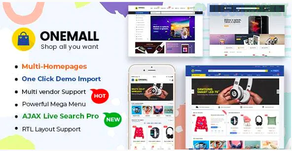 OneMall - eCommerce MarketPlace WooCommerce WordPress Theme 1.9.2