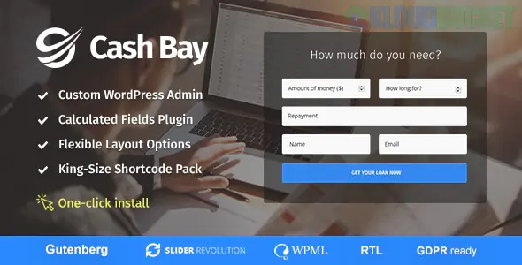 Cash Bay Theme | Banking and Payday Loans WordPress Theme 1.1.4