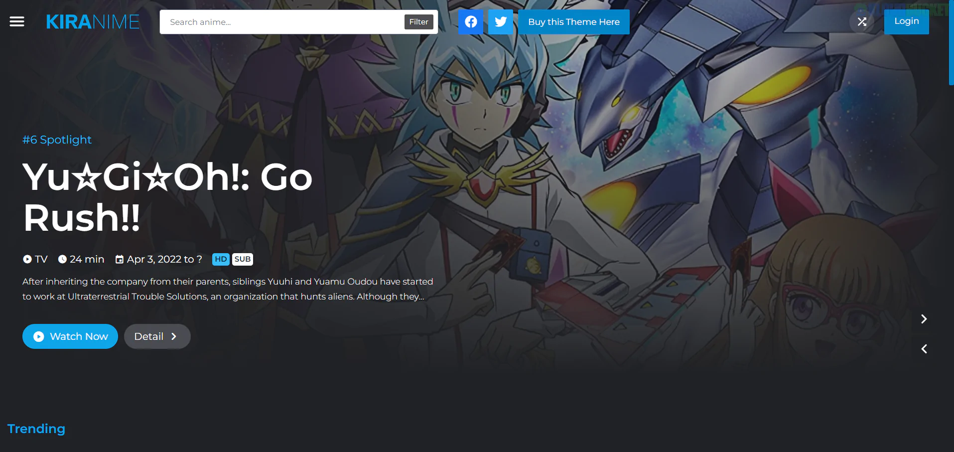 Kiranime | Anime Streaming Wordpress Theme 3.5.37