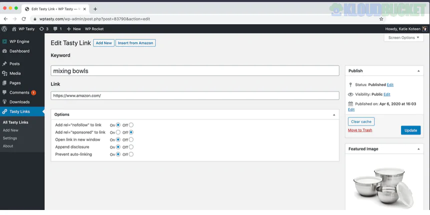 Tasty Links -  Autolink Keywords to Maximize Affiliate Revenue 1.5.3