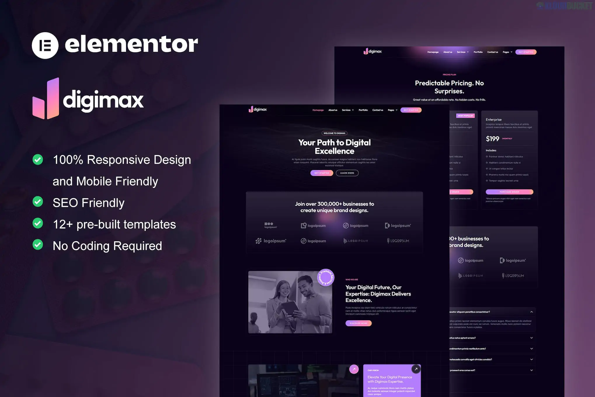 Digimax - Digital Marketing Agency Elementor Template Kit 1.1.1