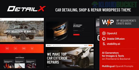 DetailX - Car Detailing, Shop & Repair Theme 1.15.0