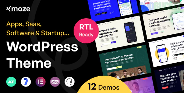 Xmoze - Saas Software Startup WordPress 1.2.0