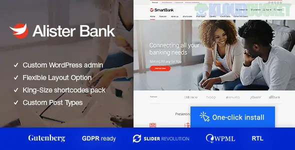 Alister Bank - Credits & Banking Finance WordPress Theme 1.2.0
