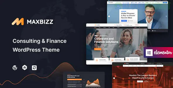 Maxbizz Theme | Consulting & Financial Elementor WordPress Theme 1.1.3