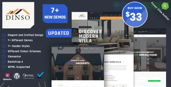 Dinso - Single Property & Apartment WordPress Theme 1.4