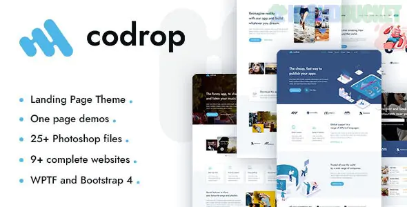 Codrop - App Landing Page WordPress Theme 1.4.8