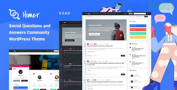 Himer - Social Questions and Answers WordPress Theme 2.1.4