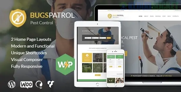 BugsPatrol - Pest & Insects Control Disinsection Services WordPress Theme 1.5.0