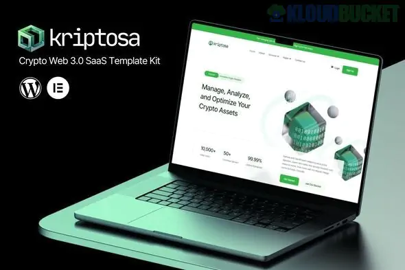 Kriptosa - Web3 SaaS Elementor Template Kit 1.0.1