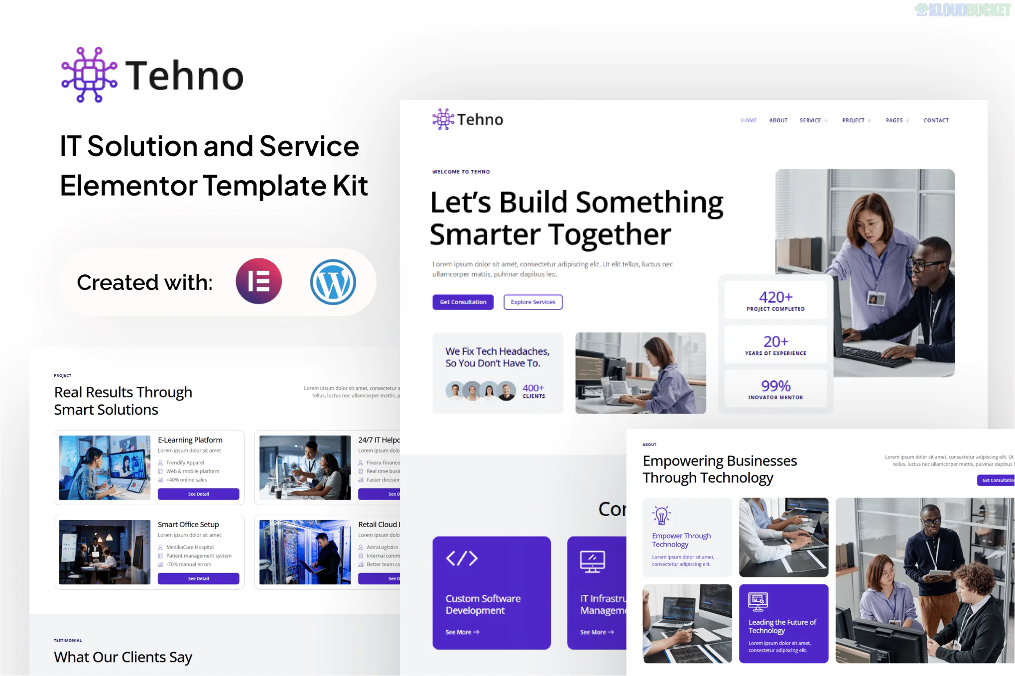 Tehno - IT Solution & Service Elementor template Kit 1.0.1