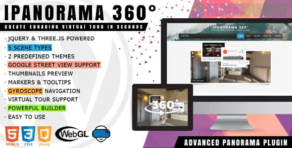 iPanorama 360° - Virtual Tour Builder for WordPress 1.9.1