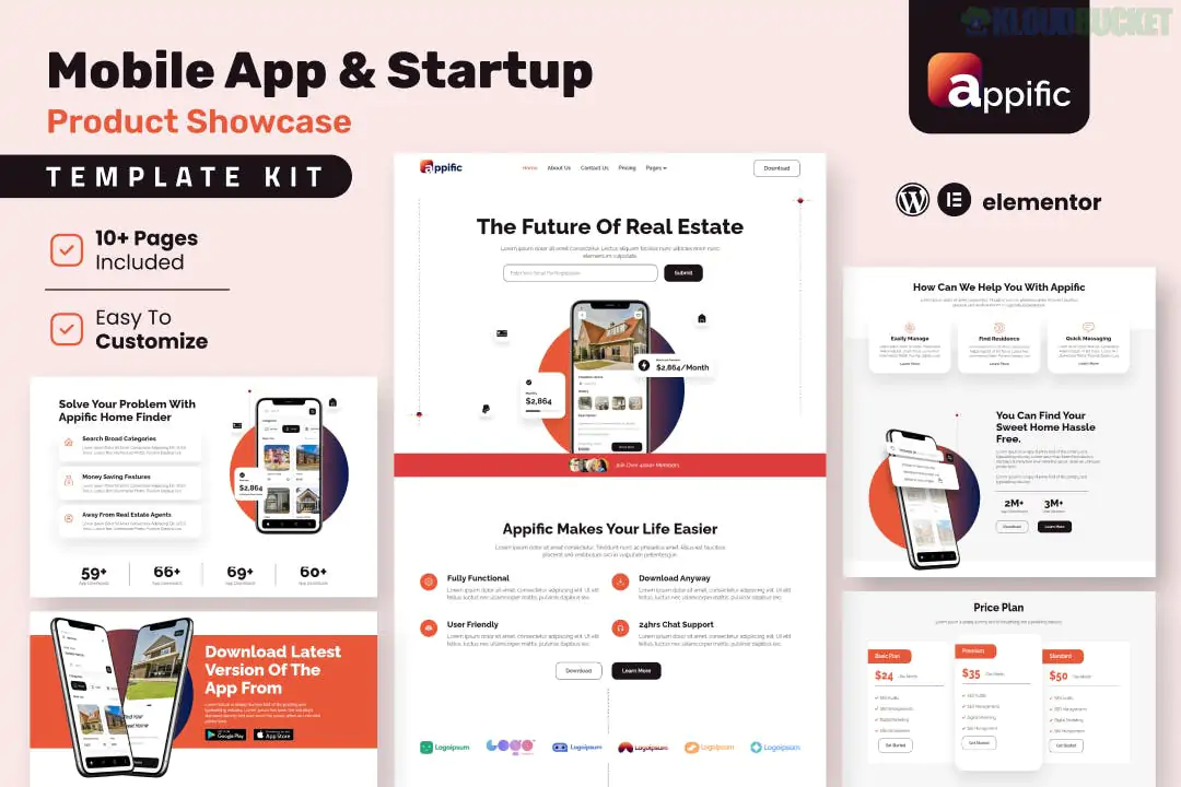 Appific - App Showcase Elementor Template Kit