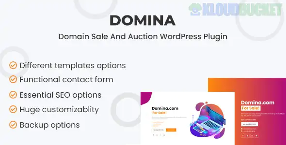 Domina - Domain For Sale & Auction Plugin 1.1.1