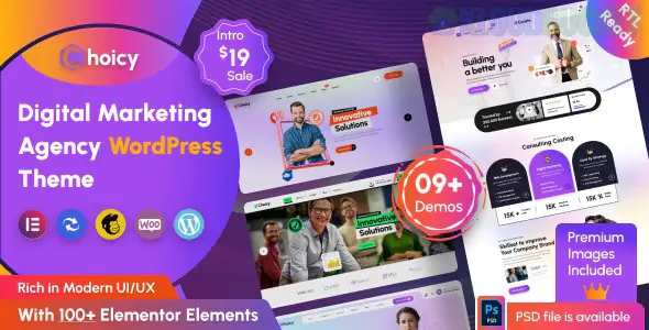 Choicy - Digital Marketing Agency WordPress Theme  2.0.5