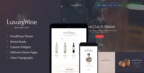 Luxury Wine | Liquor Store & Vineyard WordPress Theme + Shop 1.1.8