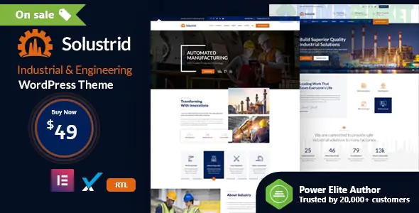 Solustrid - Factory & Industrial Business WordPress Theme 2.1