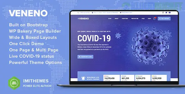 Veneno - Coronavirus Information WordPress Theme 2.0