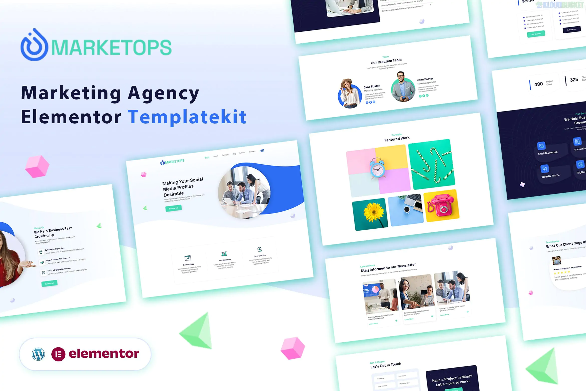 MARKETOPS - Marketing Elementor Template Kit
