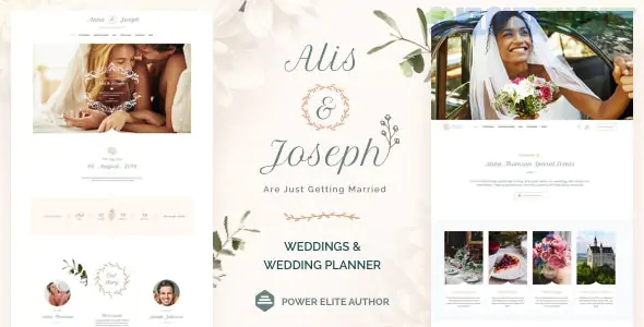 Alis - Wedding Planner WordPress Theme 14.1