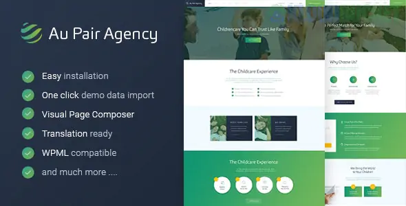 Au-Pair - Babysitting & Nanny Agency WordPress Theme 1.2.2