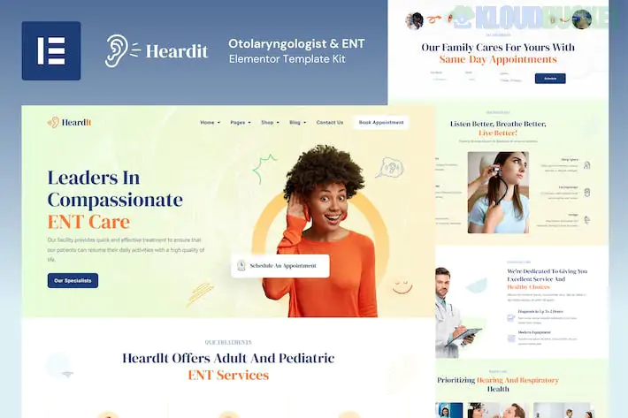 HeardIt - Otolaryngologist & ENT Elementor Template Kit