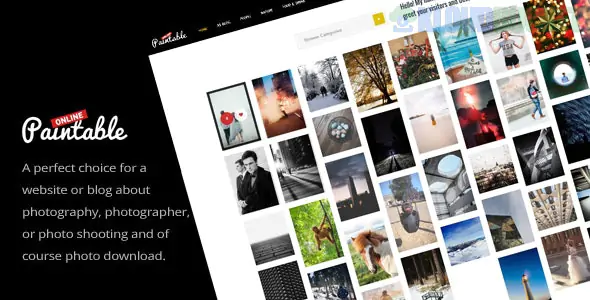 Paintable - Photography and Blog / Photos Download WordPress Theme 2.4