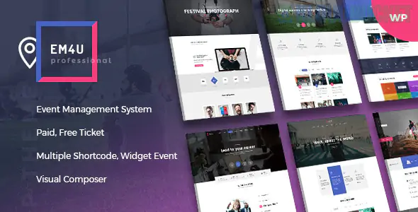 EM4U Theme | Events WordPress Theme for Booking Tickets 1.7.0