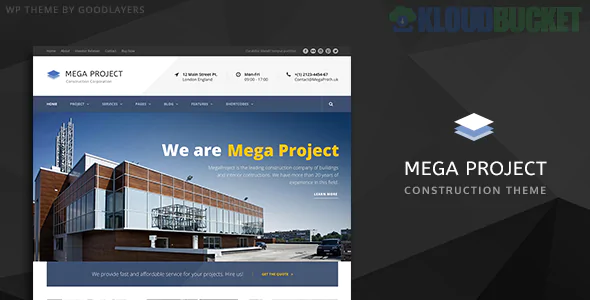 Mega Project Theme | Construction WordPress 1.3.5