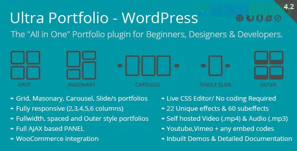Ultra Portfolio - WordPress Plugin 6.6