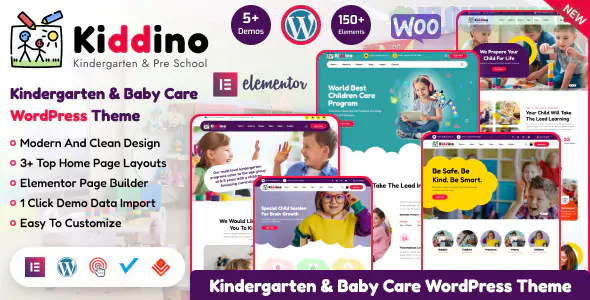 Kiddino - Kids & Kindergarten WordPress Theme 1.2.3
