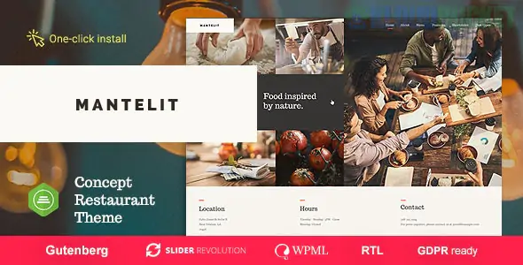 Mantelit - Restaurant WordPress Theme 1.1.3