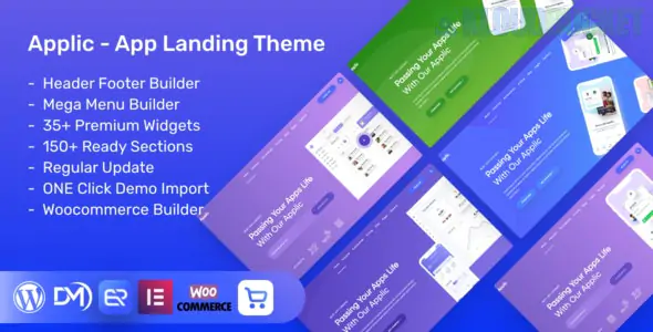 Applic - App Landing WordPress Theme 1.4.3