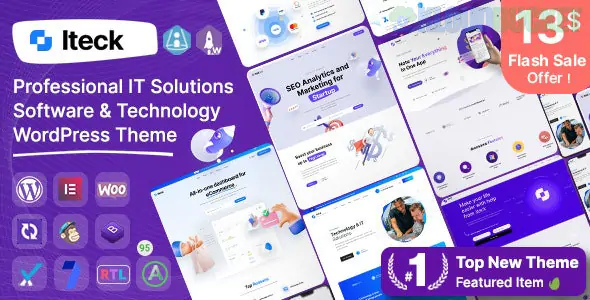 Iteck - Software & Technology WordPress Theme 1.1.6
