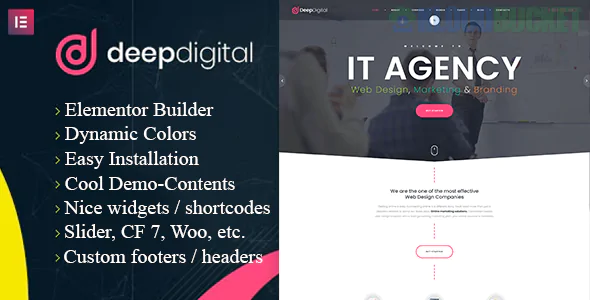 DeepDigital - Web Design Agency WordPress Theme 1.0.3