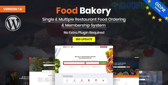 FoodBakery | Food Delivery Restaurant Directory WordPress Theme 4.8