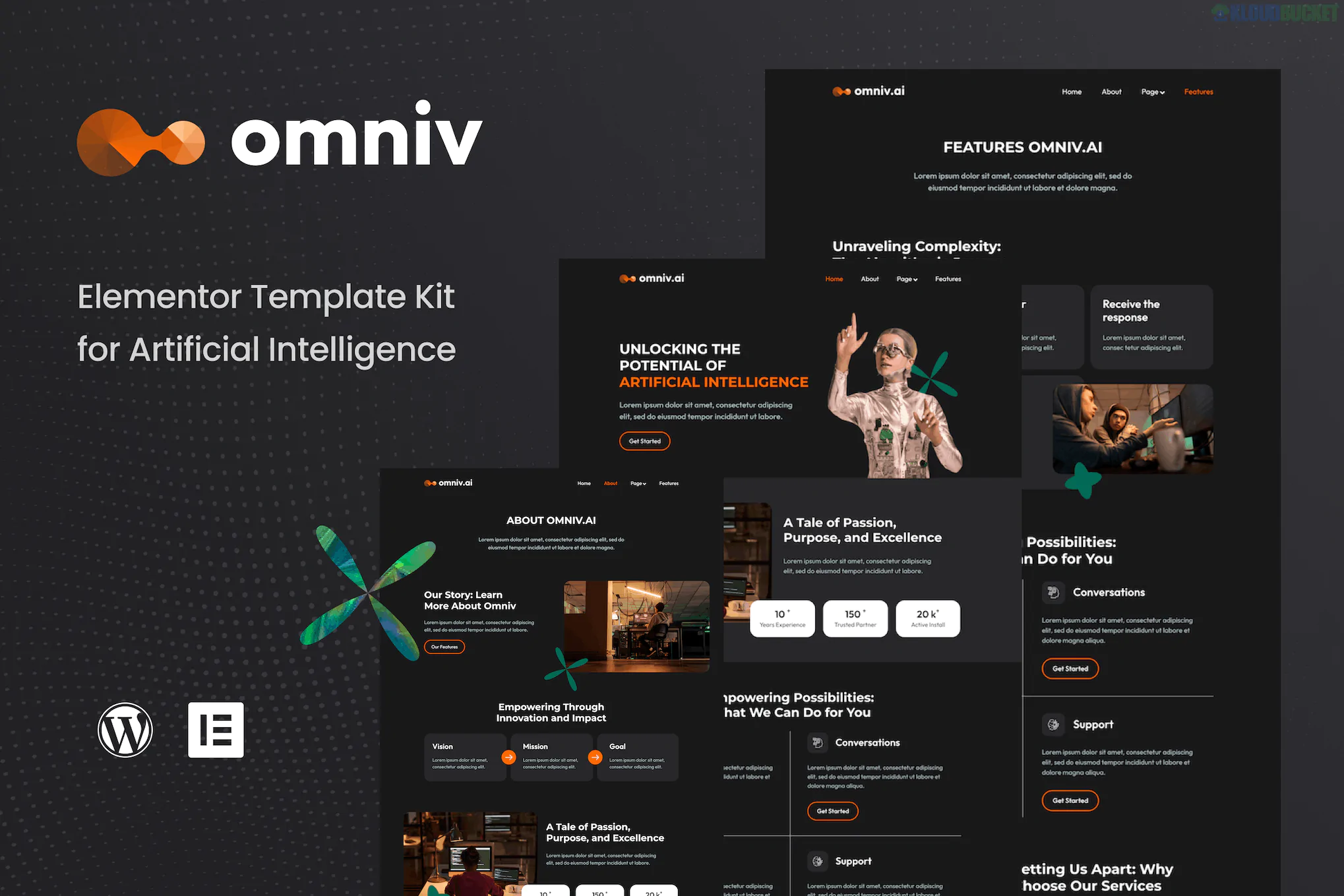 Omniv AI - Artificial Intelligence Elementor Template Kit