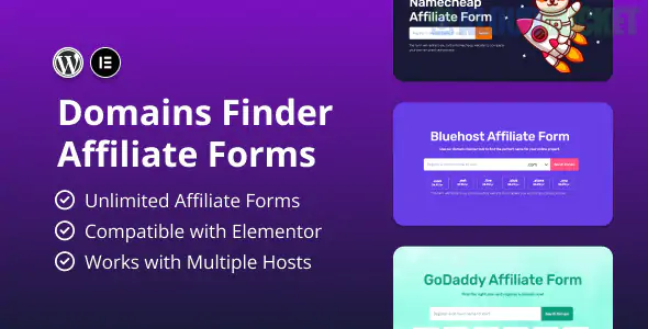 Hosting Domains Finder (Affiliate Forms) 1.2.0