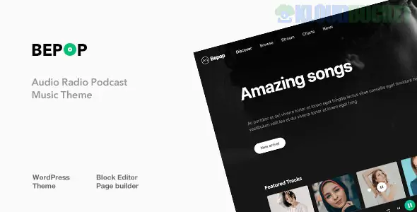 Bepop - Non-stop Music WordPress Theme 11.2