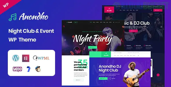 Anondho - Night Club & Event WordPress Theme 1.0