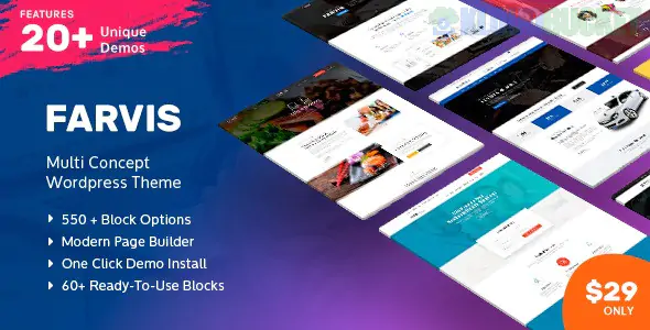 Farvis - Multipurpose WordPress Theme 1.3.3