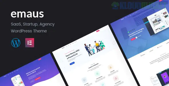 Emaus | SaaS App and Startup Elementor WordPress Theme 1.4.3