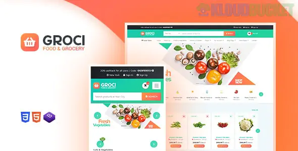 Groci - Organic Food and Grocery Market WordPress Theme 2.2.6