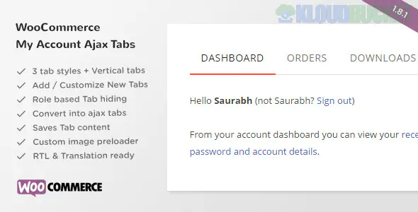 SS WooCommerce Myaccount Ajax Tabs 2.8.0
