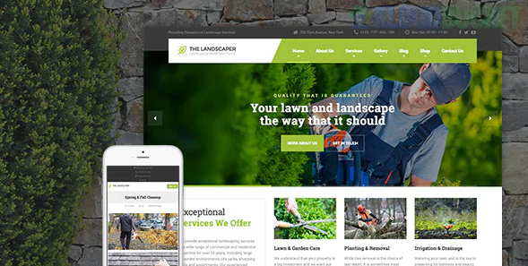 The Landscaper - Lawn & Landscaping WP Theme 3.2.1