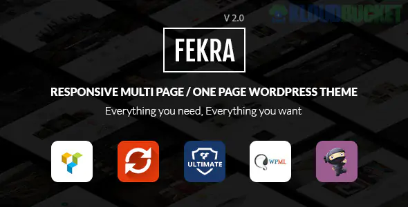 Fekra – Responsive Multi Page/One Page WordPress Theme 2.3