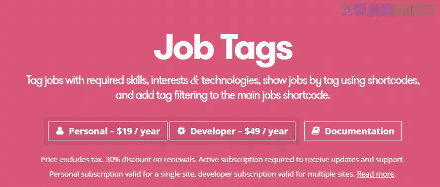 WP Job Manager Job Tags Add-on 1.4.6